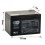 Тягов акумулатор 12V 12Ah Тягов акумулатор 12V 12Ah