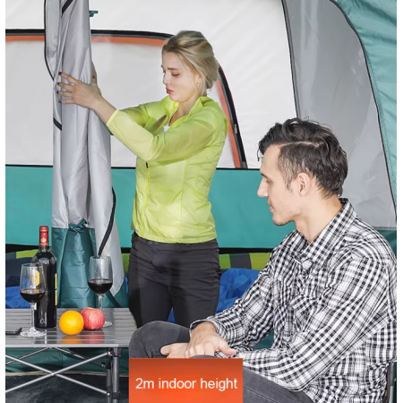 Голяма къмпинг палатка с две помещения 3.8х2.5х1.9 Голяма къмпинг палатка с две помещения 3.8х2.5х1.9