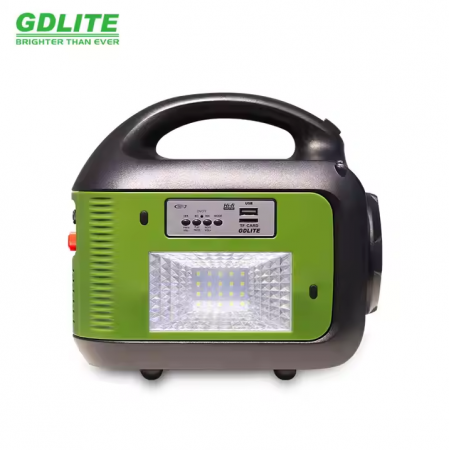 Соларна инверторна система GD-9001, 12V-220V, 3 крушки, Фенер