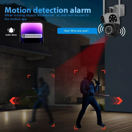 КАМЕРА ТРОЙНА С АЛАРМА 24 ДИОДА СИВА КАМЕРА ТРОЙНА С АЛАРМА 24 ДИОДА СИВА