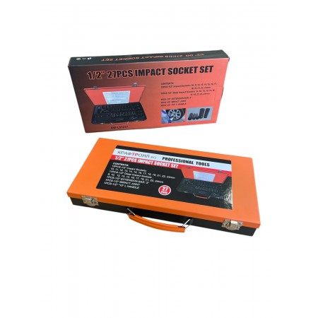 Комплект ударни вложки 27 части 1/2'' KraftRoyal Комплект ударни вложки 27 части 1/2'' KraftRoyal