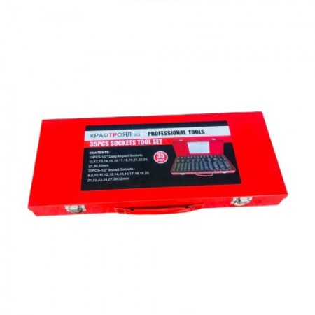 Комплект ударни ковани вложки 35 части KraftRoyal Комплект ударни ковани вложки 35 части KraftRoyal