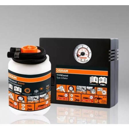 Комплект компресор и лепило за гуми OSRAM
