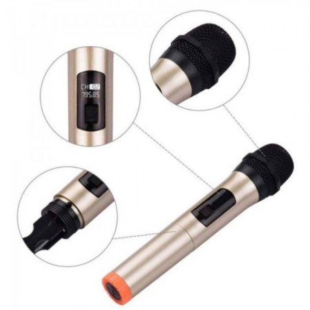 2 Броя универсални безжични микрофони с предавател SM-820A 2 Броя универсални безжични микрофони с предавател SM-820A