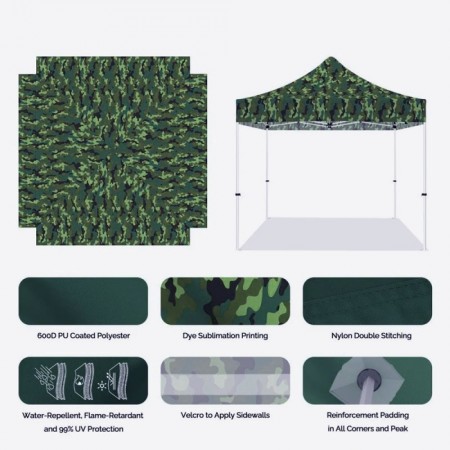 Градинска шатра Army Green 3х3 без страница Градинска шатра Army Green 3х3 без страница