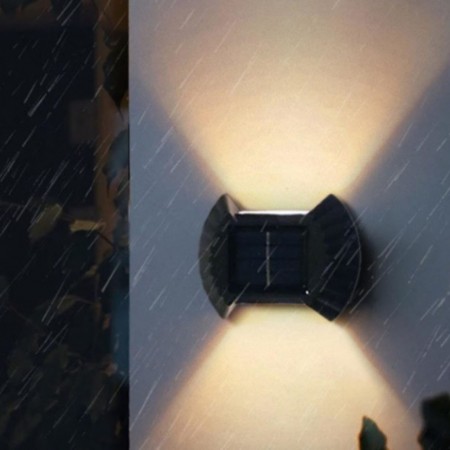 Комплект 4 броя двупосочни соларни лампи за стена Комплект 4 броя двупосочни соларни лампи за стена