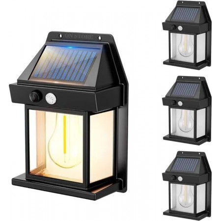 2 Броя декоративна сензорна соларна лампа с крушка BK-888 2 Броя декоративна сензорна соларна лампа с крушка BK-888