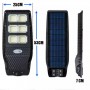 Улична соларна лампа тип COB 1200W Улична соларна лампа тип COB 1200W