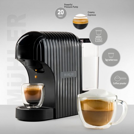 Еспресо машина 3в1 Muhler MCM-601 Еспресо машина 3в1 Muhler MCM-601