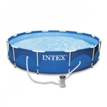 Басейн 3.66х0.76м Intex 28212 Metal Frame с метална рамка к-кт помпа и филтър