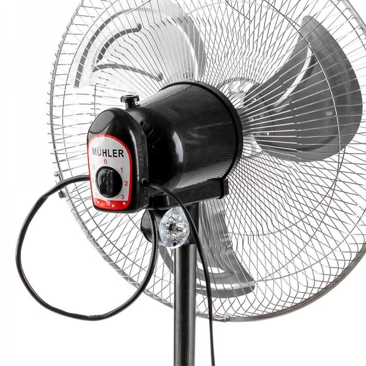 Вентилатор на стойка 16''Muhler FM-6136D 3in1, 50W, индустриален, на стойка, стена, под Вентилатор на стойка 16''Muhler FM-6136D 3in1, 50W, индустриален, на стойка, стена, под