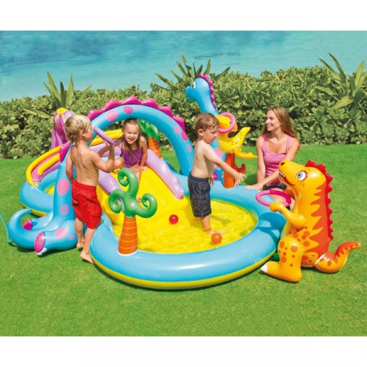 Надуваем център за игра Intex 57135 Dinoland Play Center Надуваем център за игра Intex 57135 Dinoland Play Center