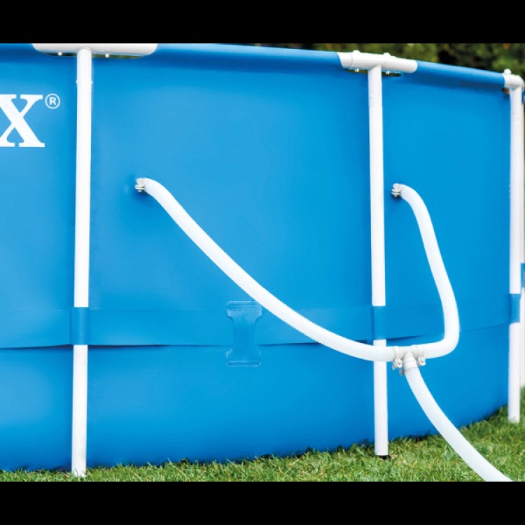 Басейн Intex 28242 с метална рамка, 4.57 х 1.22 м с подарък подложка Басейн Intex 28242 с метална рамка, 4.57 х 1.22 м с подарък подложка
