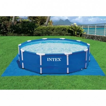 Басейн Intex 28242 с метална рамка, 4.57 х 1.22 м с подарък подложка Басейн Intex 28242 с метална рамка, 4.57 х 1.22 м с подарък подложка