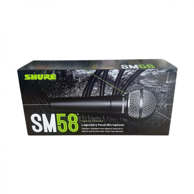 Професионален вокален микрофон SHURE SM-58, Динамичен Професионален вокален микрофон SHURE SM-58, Динамичен