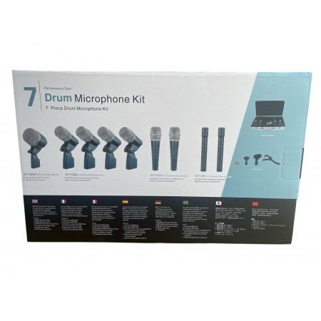 Пълен комплект микрофони за барабани PERFORMANCE GEAR Пълен комплект микрофони за барабани PERFORMANCE GEAR
