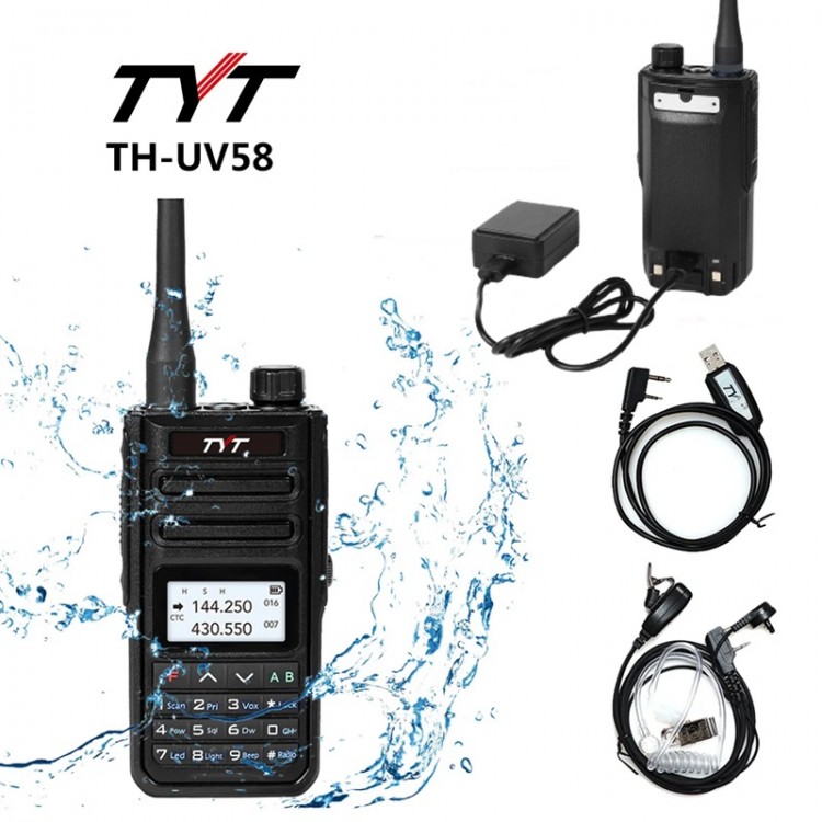 Радиостанция TYT TH-UV58 10W с VHF-UHF честоти Радиостанция TYT TH-UV58 10W с VHF-UHF честоти