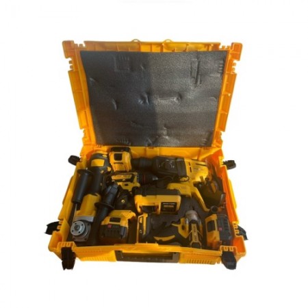 Комплект 4 в 1 от акумулаторен перфоратор, ъглошлайф 125 мм, гайковерт и винтоверт 36V 8Ah с 3 броя батерии в куфар KraftRoyal Комплект 4 в 1 от акумулаторен перфоратор, ъглошлайф 125 мм, гайковерт и винтоверт 36V 8Ah с 3 броя батерии в куфар KraftRoyal