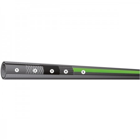 Градински маркуч-Metasteel 1/2'' 25m /5 слоя,18-54 bar