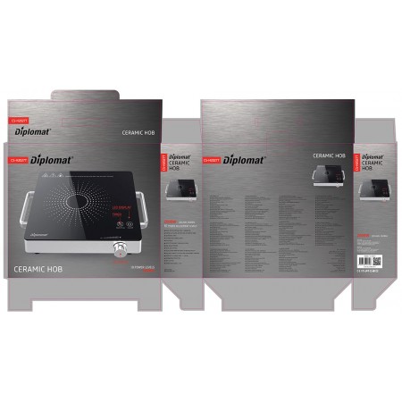 Котлон керамичен Diplomat DPL CS-H2027T, 2000W Котлон керамичен Diplomat DPL CS-H2027T, 2000W