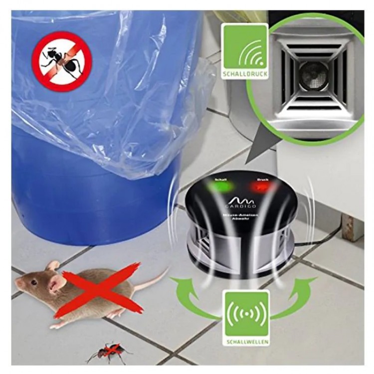 2 Броя ултразвуков уред против мишки, плъхове и мравки Gardigo Mouse Repellent Duo 2 Броя ултразвуков уред против мишки, плъхове и мравки Gardigo Mouse Repellent Duo