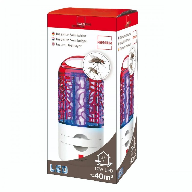 Лампа за унищожаване на мухи и комари 10W LED SWISSINNO SOLUTIONS Лампа за унищожаване на мухи и комари 10W LED SWISSINNO SOLUTIONS