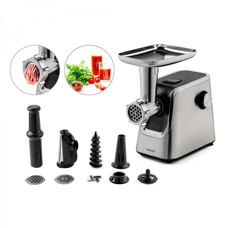 Месомелачка с приставка за домати Muhler MG-1808TS, 1800W Месомелачка с приставка за домати Muhler MG-1808TS, 1800W