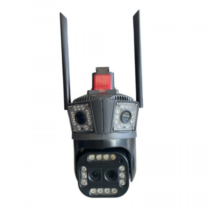 Външна WiFi Камера с три обектива и аларма 12MP LYLU Външна WiFi Камера с три обектива и аларма 12MP LYLU