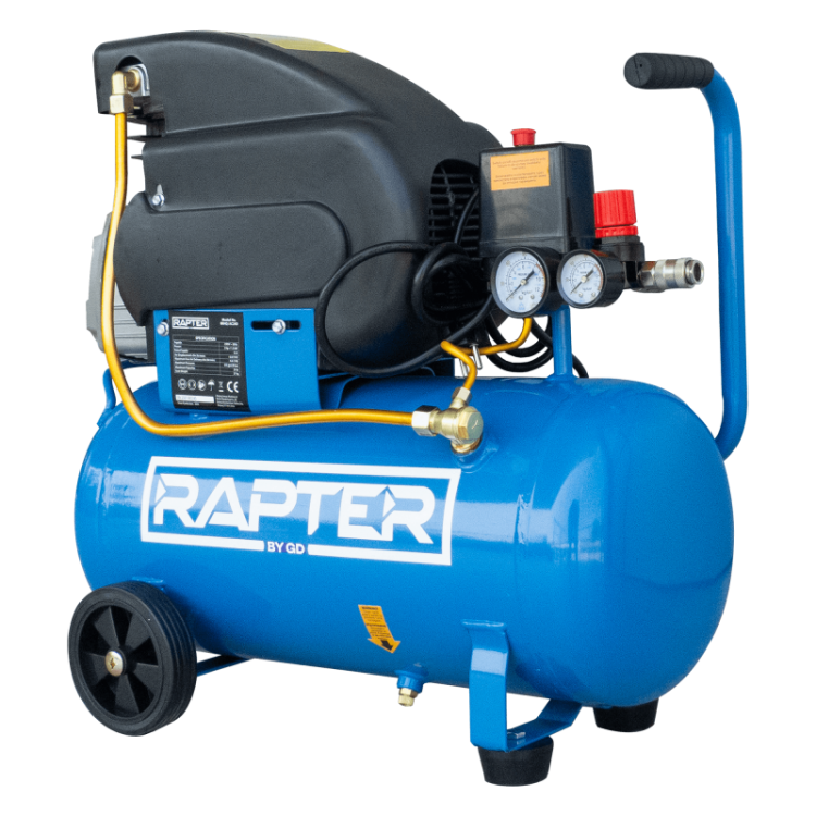 Компресор бутален 24L, 2HP/1.5 kW/RRHQ AC24D/директно куплиране RAPTER Компресор бутален 24L, 2HP/1.5 kW/RRHQ AC24D/директно куплиране RAPTER