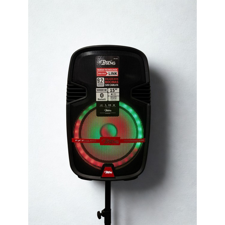 Комплект безжична тонколона MSA-5618, 15 със стойка, безжичен микрофон и дистанционно, 5000W Комплект безжична тонколона MSA-5618, 15 със стойка, безжичен микрофон и дистанционно, 5000W