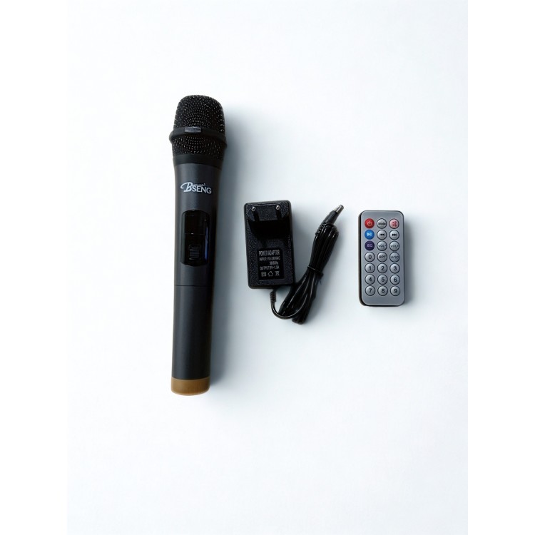 Комплект безжична тонколона MSA-5618, 15 със стойка, безжичен микрофон и дистанционно, 5000W