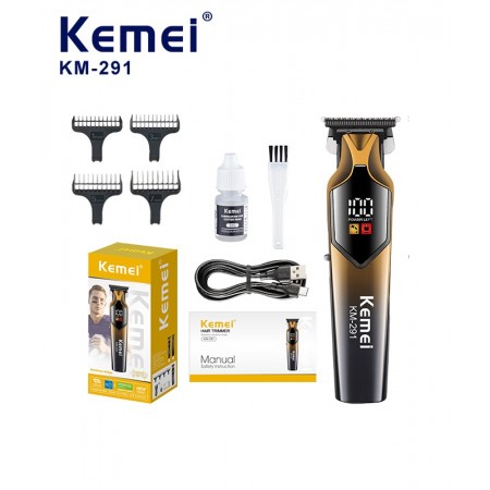 Машинка за подстригване Kemei KM 291, 4 приставки