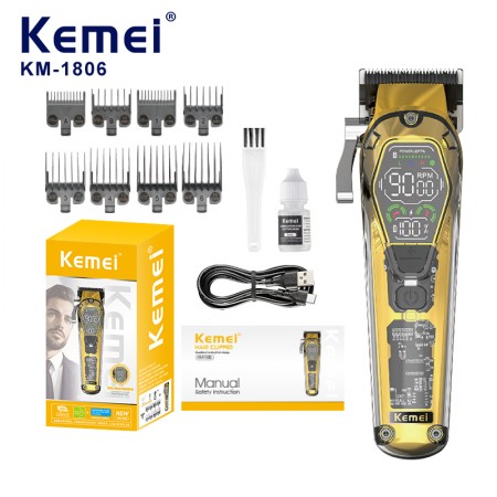 Машинка за подстригване Kemei KM 1806, 10W, 8 приставки Машинка за подстригване Kemei KM 1806, 10W, 8 приставки