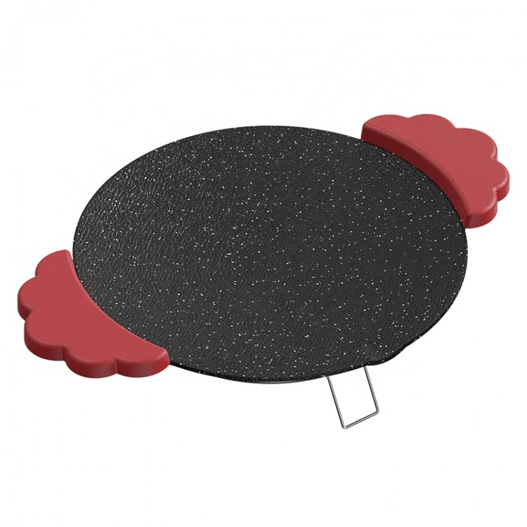 Преносима електрическа настолна скара, с незалепваща повърхност за готвене и топлоустойчиви дръжки, мощност 800 W