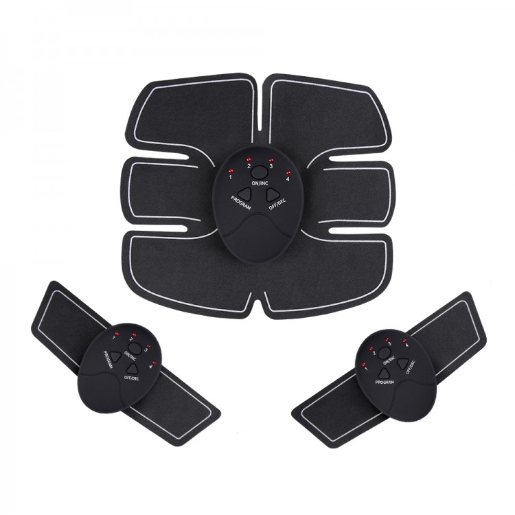 Комплект за електростимулация EMS с 3 части корем, ръце, крака за мускулна стимулация и растеж