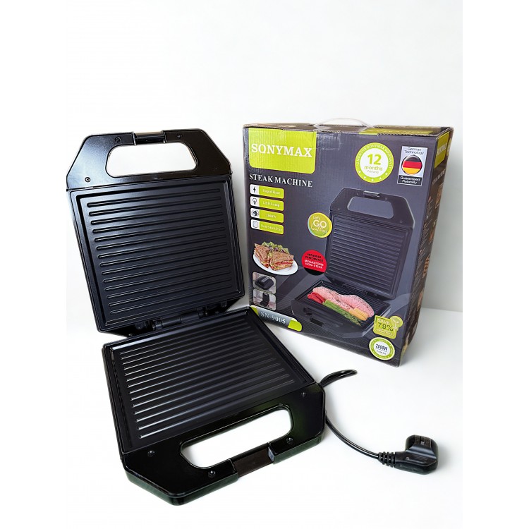 Грил скара Sonymax SN 9005 с незалепващо покритие, 2000W Грил скара Sonymax SN 9005 с незалепващо покритие, 2000W