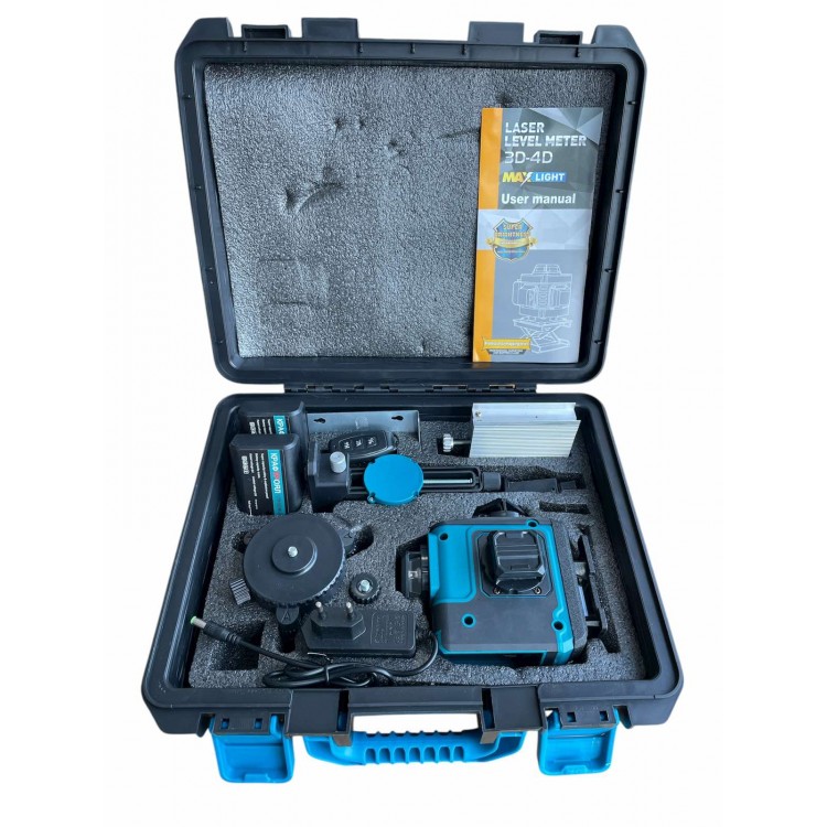 4D лазерен нивелир с 360 градуса завъртане, 16 линии без стойка 4D лазерен нивелир с 360 градуса завъртане, 16 линии без стойка