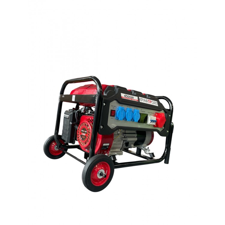 Трифазен четиритактов генератор за ток с дисплей 4.5kW - Агрегат KraftRoyal