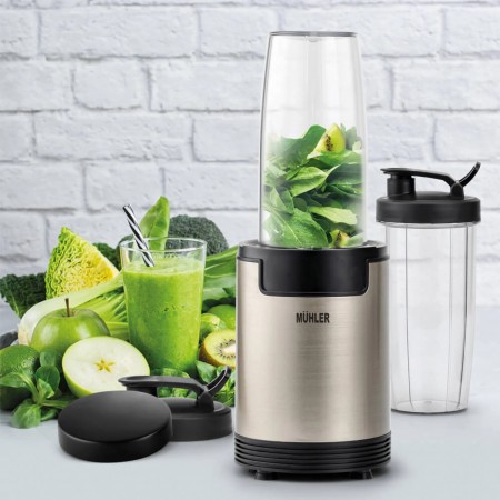 Нутри блендер Muhler MNB-688, 600W, 6 ножа, 2 чаши, Old Gold Нутри блендер Muhler MNB-688, 600W, 6 ножа, 2 чаши, Old Gold