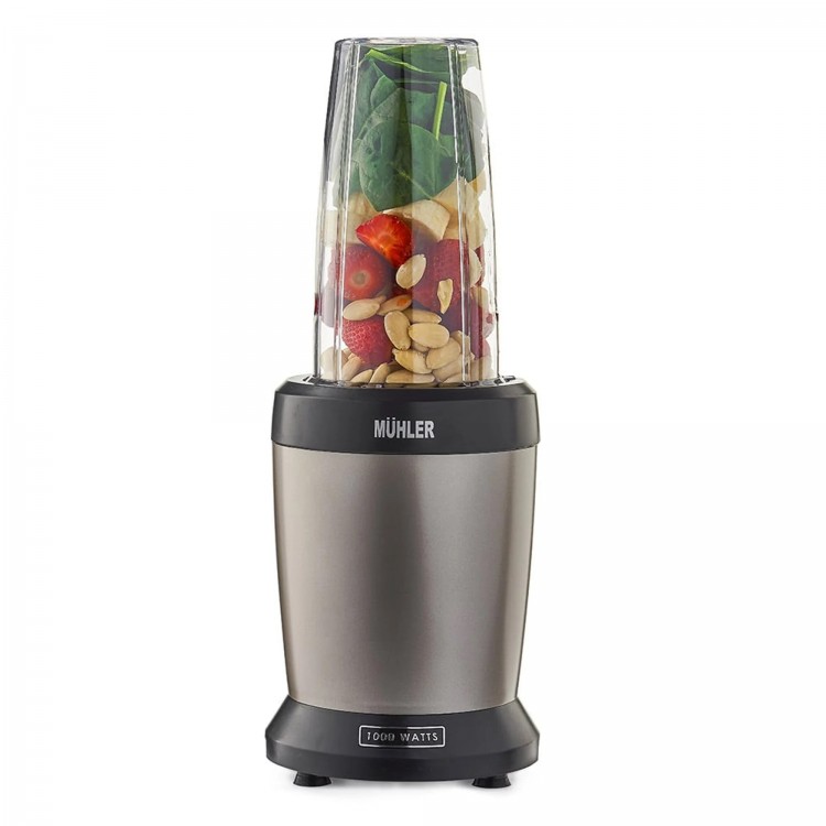 Нутри блендер Muhler MNB-1200, 1200W, 6 ножа, 2 чаши, Old Gold Нутри блендер Muhler MNB-1200, 1200W, 6 ножа, 2 чаши, Old Gold