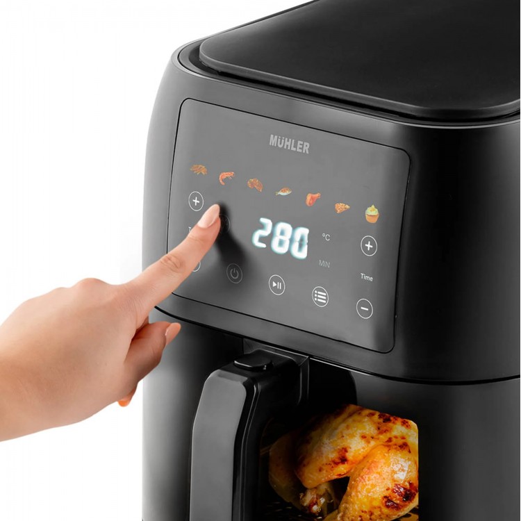 Фритюрник с горещ въздух Muhler MFX-815, 1700W, LED Фритюрник с горещ въздух Muhler MFX-815, 1700W, LED