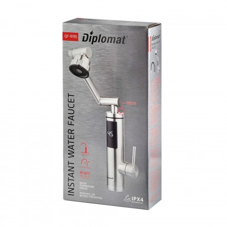 Водонагревател DIPLOMAT QF-919S, LED Водонагревател DIPLOMAT QF-919S, LED