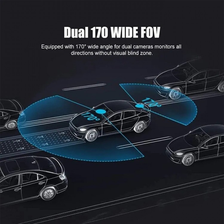 Видеорегистратор 2464 2.4 Инча + 2 Камери Видеорегистратор 2464 2.4 Инча + 2 Камери