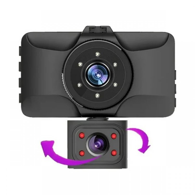 Видеорегистратор 2465 3.4 Инча + 3 Камери Видеорегистратор 2465 3.4 Инча + 3 Камери