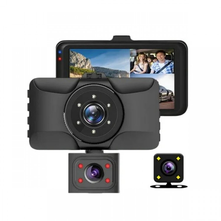 Видеорегистратор 2465 3.4 Инча + 3 Камери Видеорегистратор 2465 3.4 Инча + 3 Камери