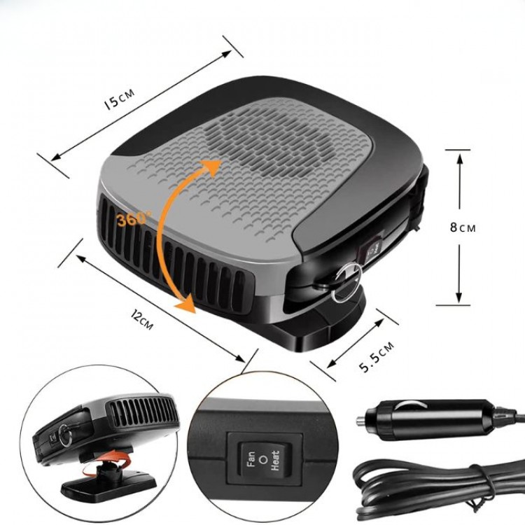 Печка с Вентилатор за автомобил - XF-5007 Печка с Вентилатор за автомобил - XF-5007