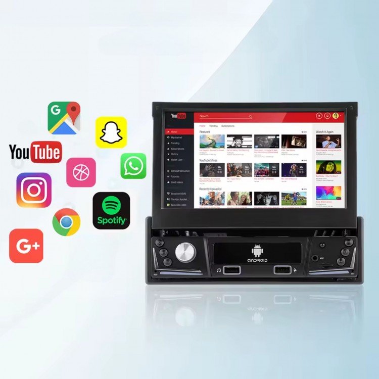 Мултимедия PG326 7“ - Андроид с Прибиращ се Екран Мултимедия PG326 7“ - Андроид с Прибиращ се Екран