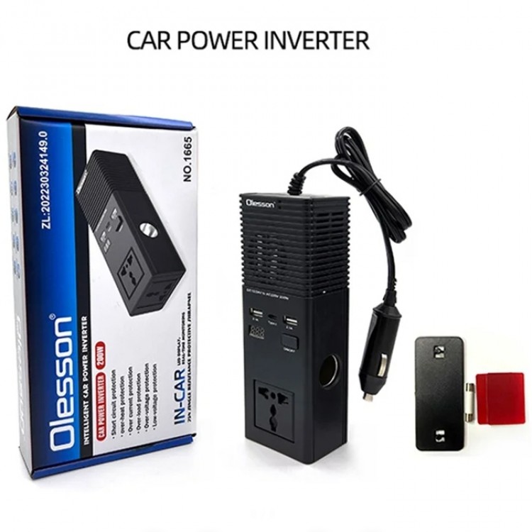 Преобразувател на напрежение от 12V/24V на 220V - 1665 Преобразувател на напрежение от 12V/24V на 220V - 1665