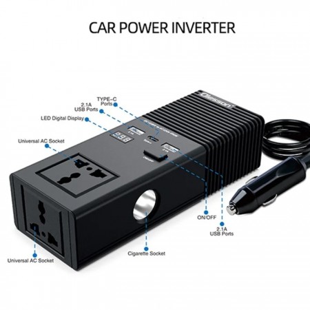 Преобразувател на напрежение от 12V/24V на 220V - 1665 Преобразувател на напрежение от 12V/24V на 220V - 1665