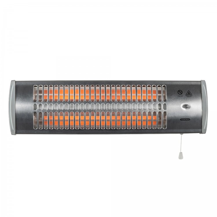 Печка кварцова Termomax TR12Q, 1200W, стенна, 2 тръби Печка кварцова Termomax TR12Q, 1200W, стенна, 2 тръби